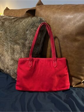 GAP Red Shoulder Tote Bag